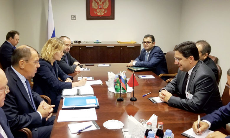 Nasser Bourita s'entretient à New York avec son homologue russe Sergueï Lavrov