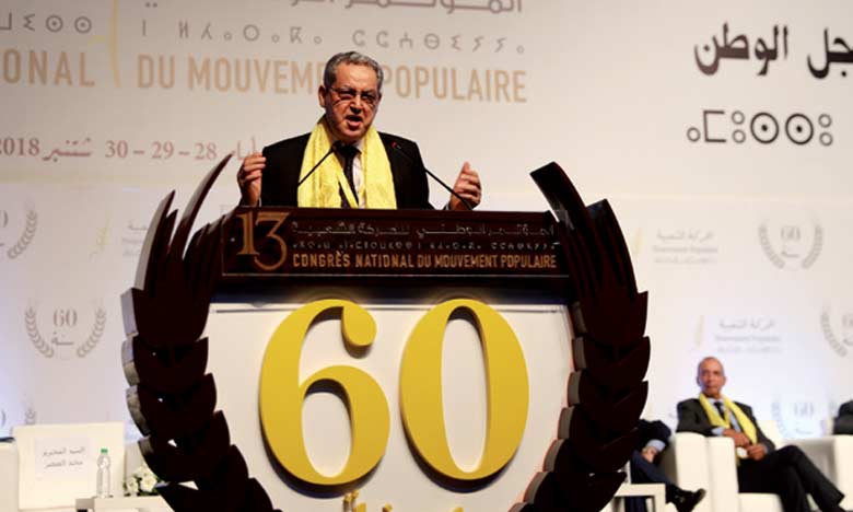Réélection de Mohand Laenser à la tête du Mouvement populaire