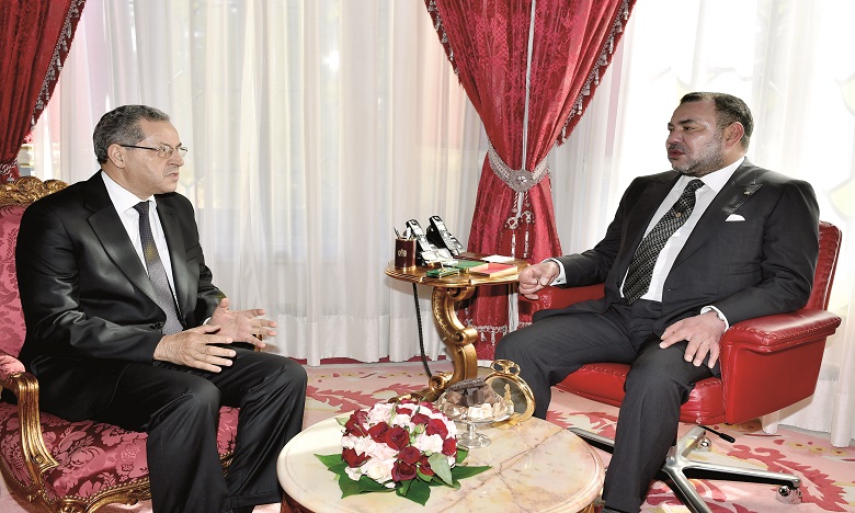 S.M. le Roi félicite Mohand Laenser suite à sa réélection secrétaire général du MP