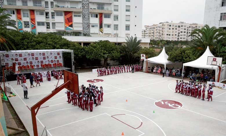 Tibu Maroc inaugure un centre de basketball  au quartier Al-Hank
