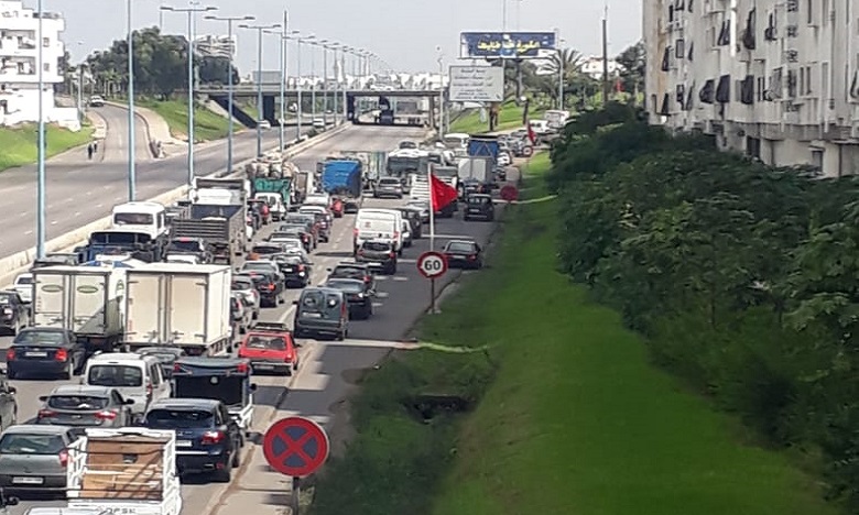 Casablanca : L’autoroute bloquée après l’accident du pont 