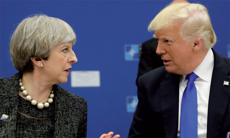 Donald Trump critique Theresa May 