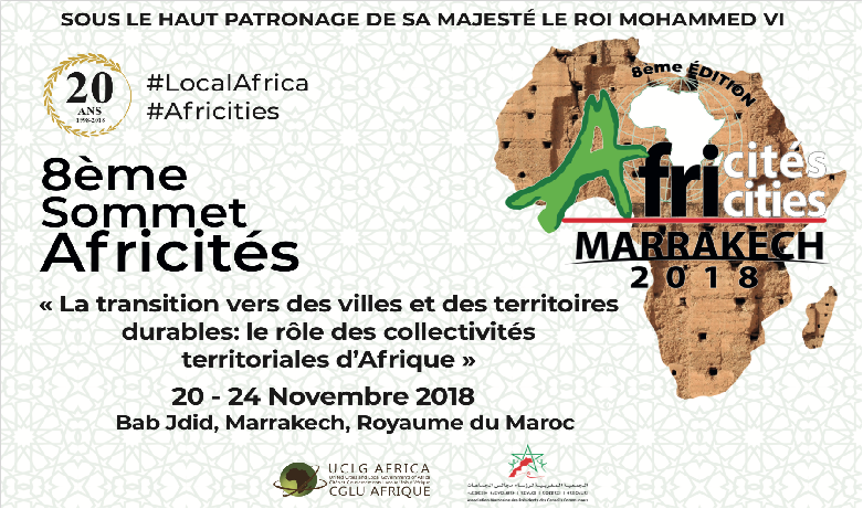 Le 8e Sommet Africités du 20 au 24 novembre à Marrakech