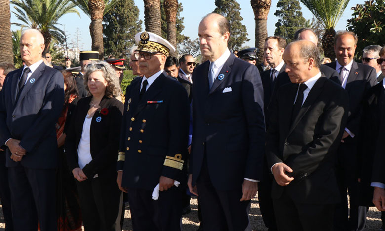 Commémoration du centenaire de l’Armistice au cimetière militaire de Ben M’Sick à Casablanca