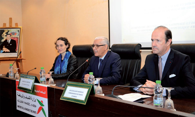 Le ministère de la Jeunesse et des sports et l’ambassade de France au Maroc font cause commune
