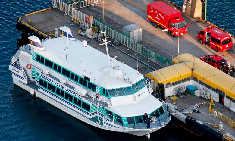  Collision d'un ferry avec un animal marin au Japon    