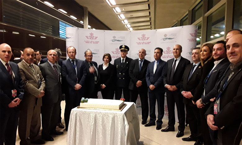 Inauguration de la ligne aérienne Casablanca-Amman