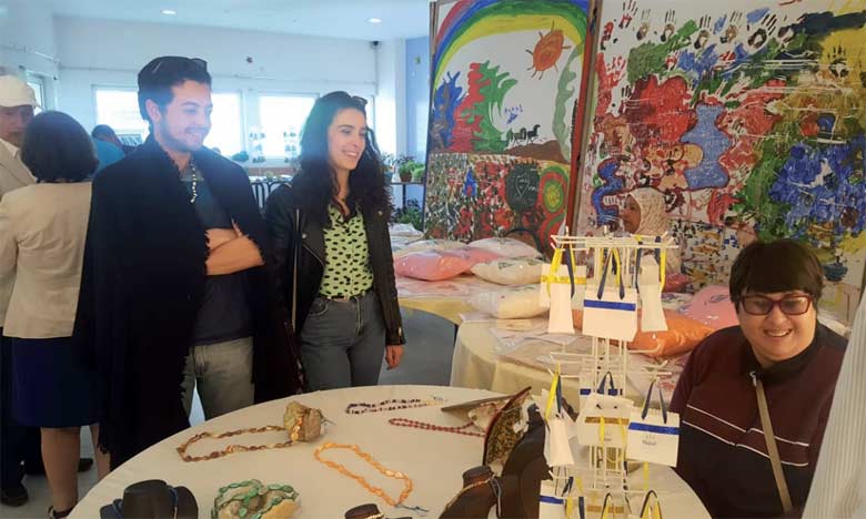 Les jeunes du Centre socioprofessionnel Hadaf exposent leurs créations