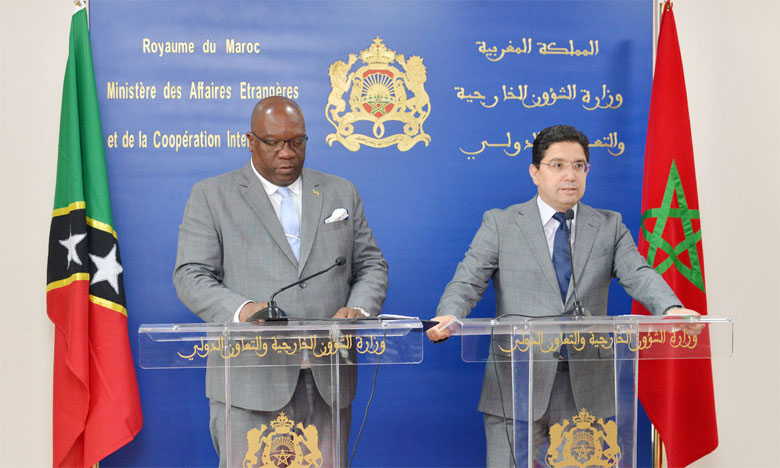 Le Premier ministre de Saint-Kitts-et-Nevis  salue les efforts de S.M. le Roi en faveur de la paix et de la stabilité dans le monde