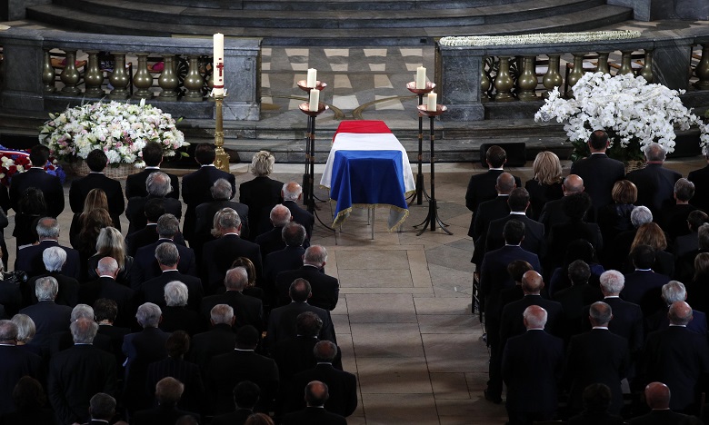 S.A.R. le Prince Héritier Moulay El Hassan représente S.M. le Roi aux obsèques officielles du président français Jacques Chirac