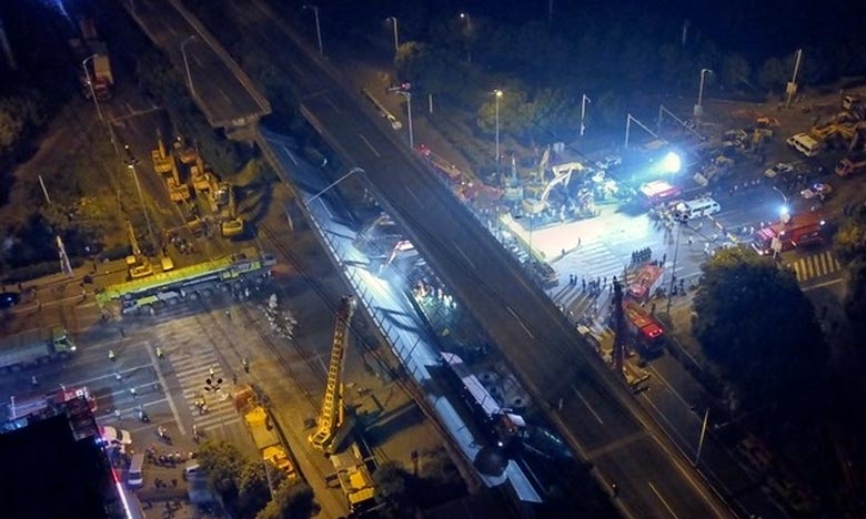  Trois morts dans l'effondrement d'un pont en Chine 