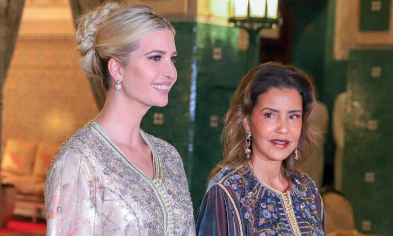 S.M. le Roi offre à Rabat un dîner en l’honneur de Mme Ivanka Trump, présidé par S.A.R. la Princesse Lalla Meryem
