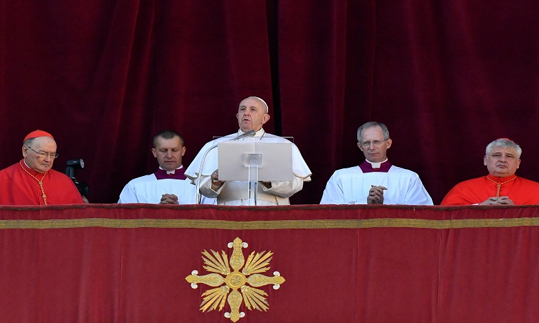 A Noël, le pape appelle à "garantir la sécurité" au Moyen-Orient