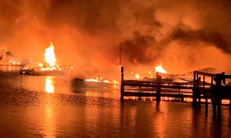 Etats-Unis: huit morts dans l'incendie d'une marina dans l'Alabama