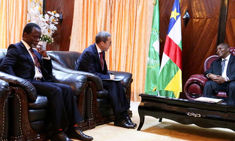  Omar Hilale s'entretient avec le président centrafricain