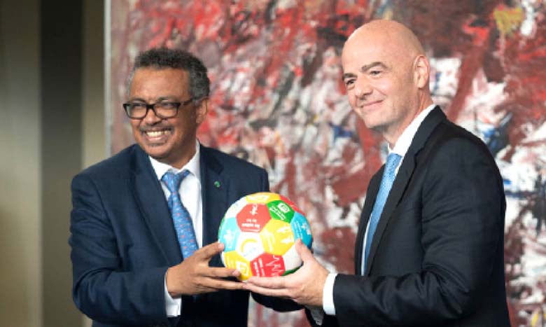 La FIFA et l’OMS s’associent  pour tacler la pandémie