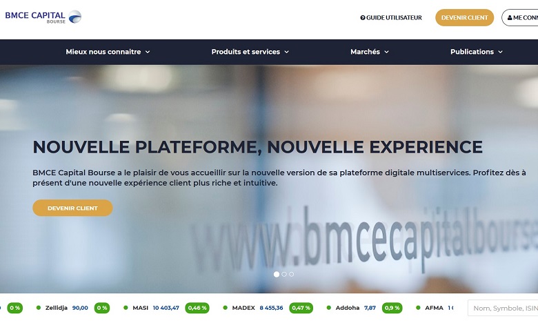 BMCE Capital Bourse lance une nouvelle version de sa plateforme de bourse en ligne