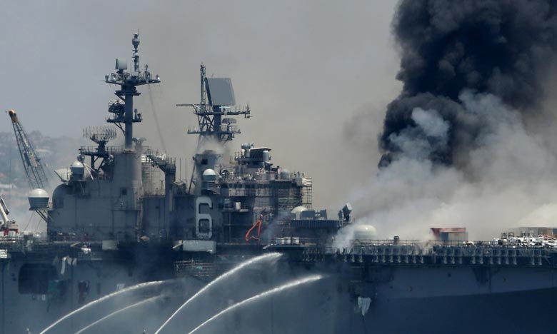 Incendie dans une base navale en Californie, au moins 21 blessés