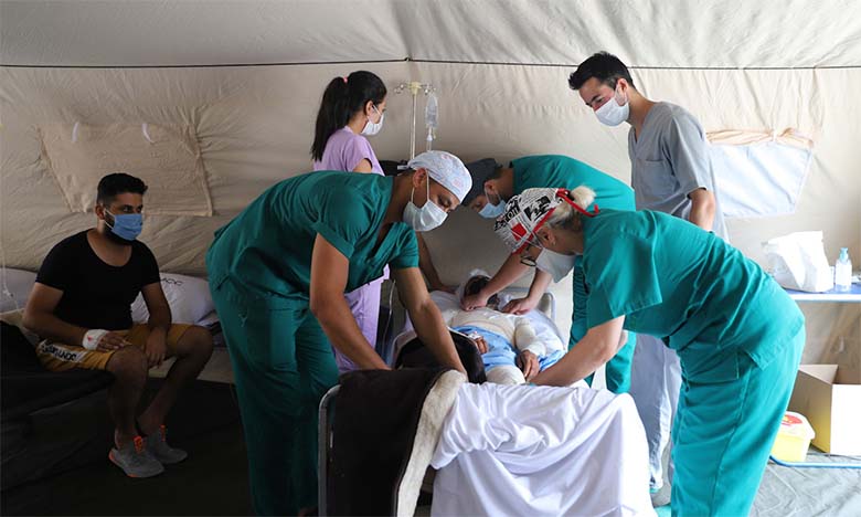 L’Hôpital militaire marocain à Beyrouth : quelque 88 opérations chirurgicales effectuées en deux semaines