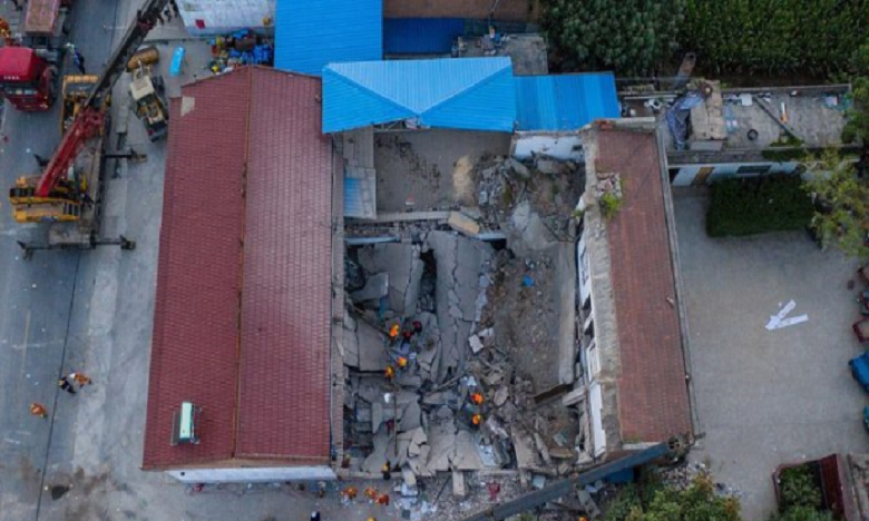 Chine : 29 morts dans l’effondrement d’un restaurant