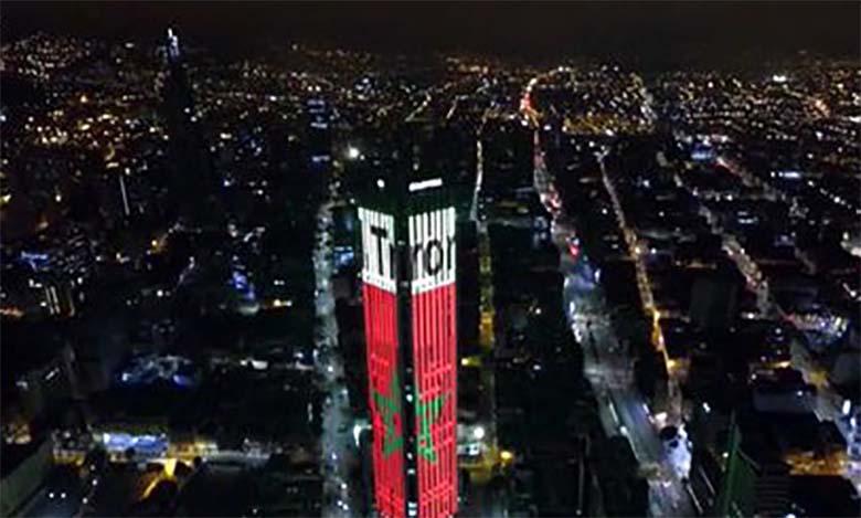 Bogotá s’illumine aux couleurs du Maroc  à l’occasion de la Fête du Trône