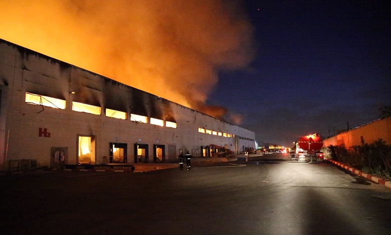 Casablanca: Important incendie dans un dépôt de stockage, feu circonscrit