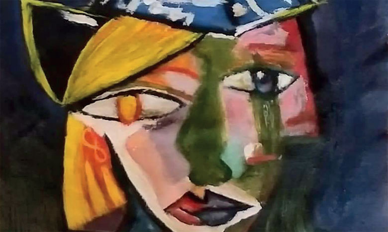 Najat El Baz rend hommage à Picasso en reproduisant une de ses œuvres