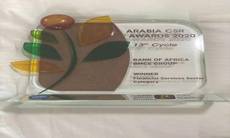  13e cycle de l'Arabia Corporate Social Responsibility : Bank Of Africa BMCE Group primée 