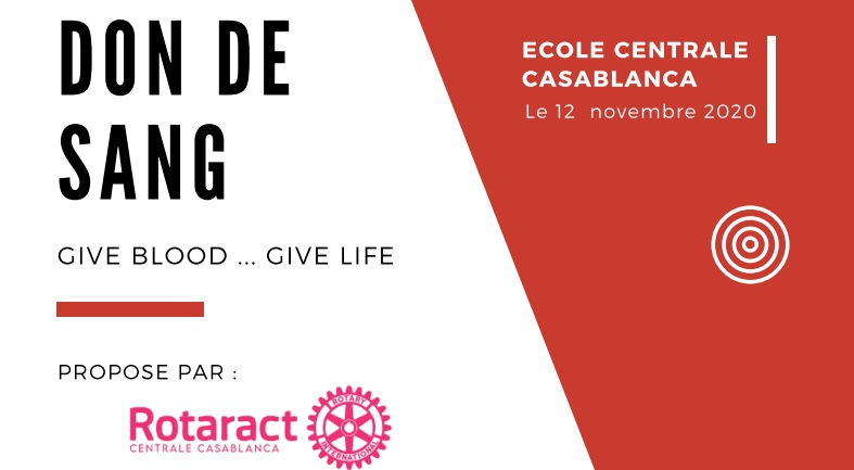 Rotaract Centrale Casablanca organise une campagne de don de sang