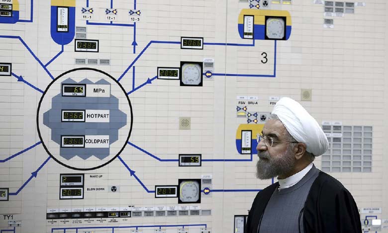 Le Président iranien, Hassan Rohani, dans la centrale nucléaire de Boucheh. Ph. DR