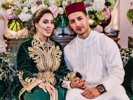 Conclusion de l’acte de mariage de Lalla Nouhaila, Fille de Son Altesse Royale la Princesse Lalla Asmaa, avec le jeune Ali El Hajji