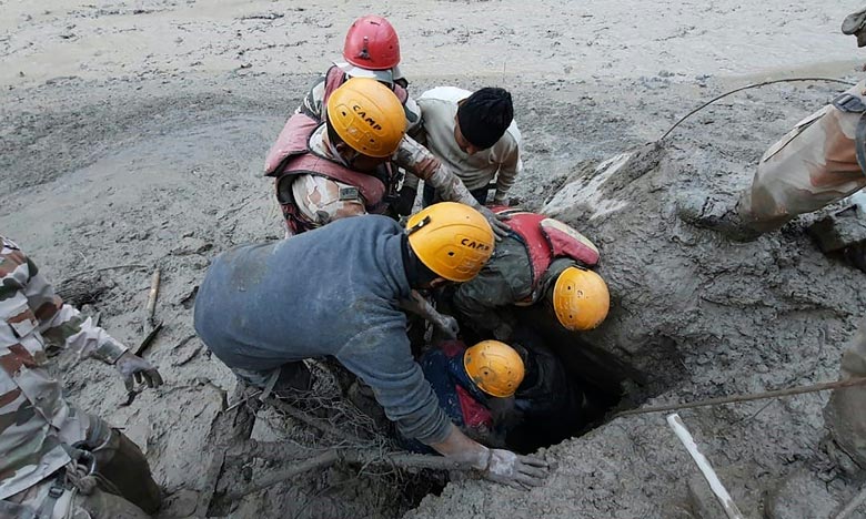 Rupture d'un glacier en Inde : Dix corps retrouvés sans vie