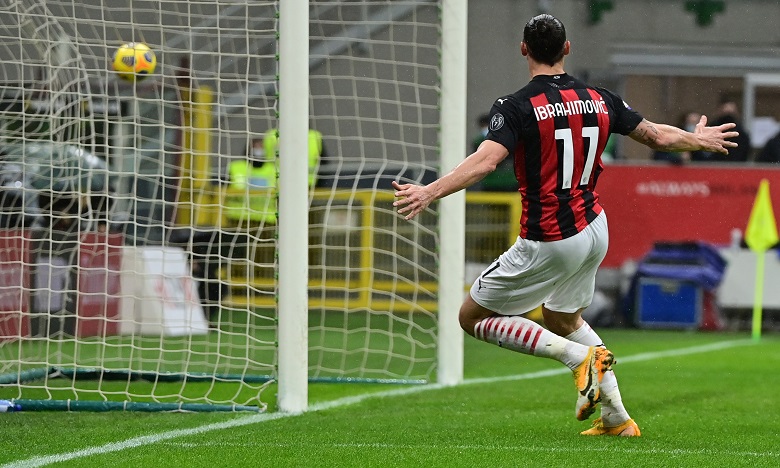 Foot: Ibrahimovic marque son 500e but en club avec Milan contre Crotone