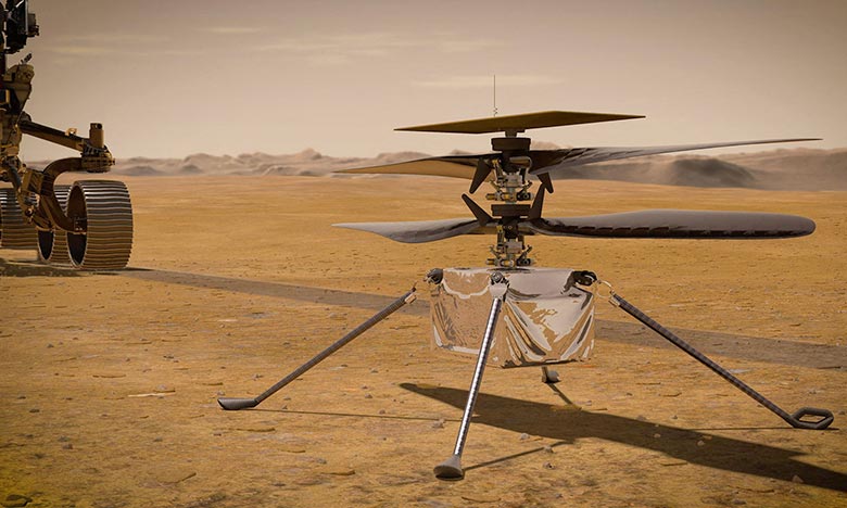 La NASA prévoit le premier vol d'un hélicoptère sur Mars en avril