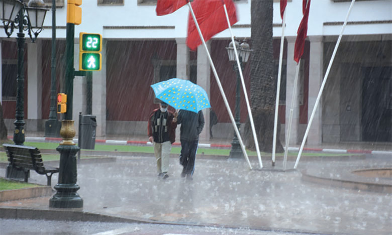 Fortes averses orageuses et rafales de vent mercredi et jeudi dans plusieurs provinces du Royaume
