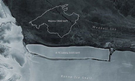 Le plus gros iceberg existant se détache de l'Antarctique