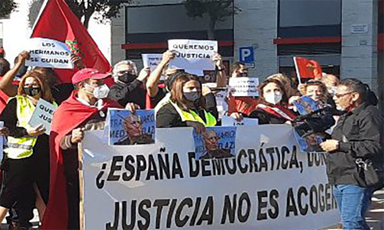 Les Marocains d’Espagne réclament justice pour les victimes marocaines et espagnoles du dénommé Brahim Ghali