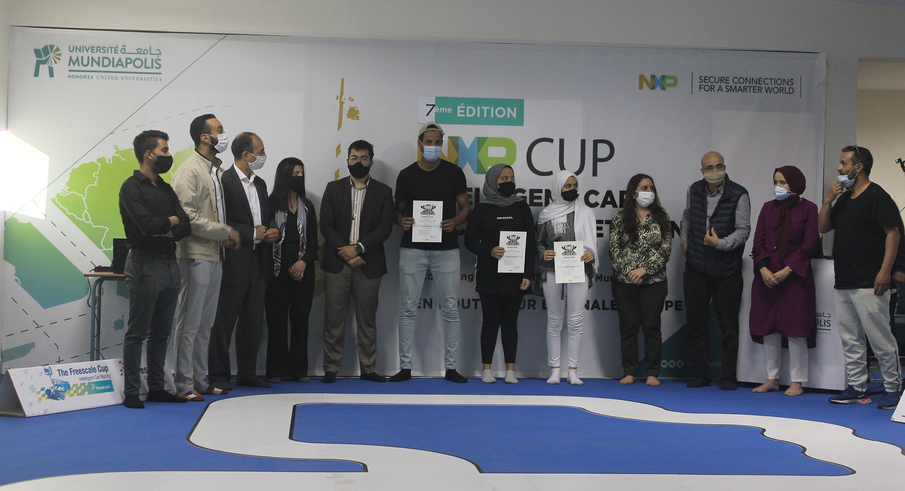 L’Ecole d’Ingénieurs de l’Université Mundiapolis se classe 2e au concours NXP Cup EMEA