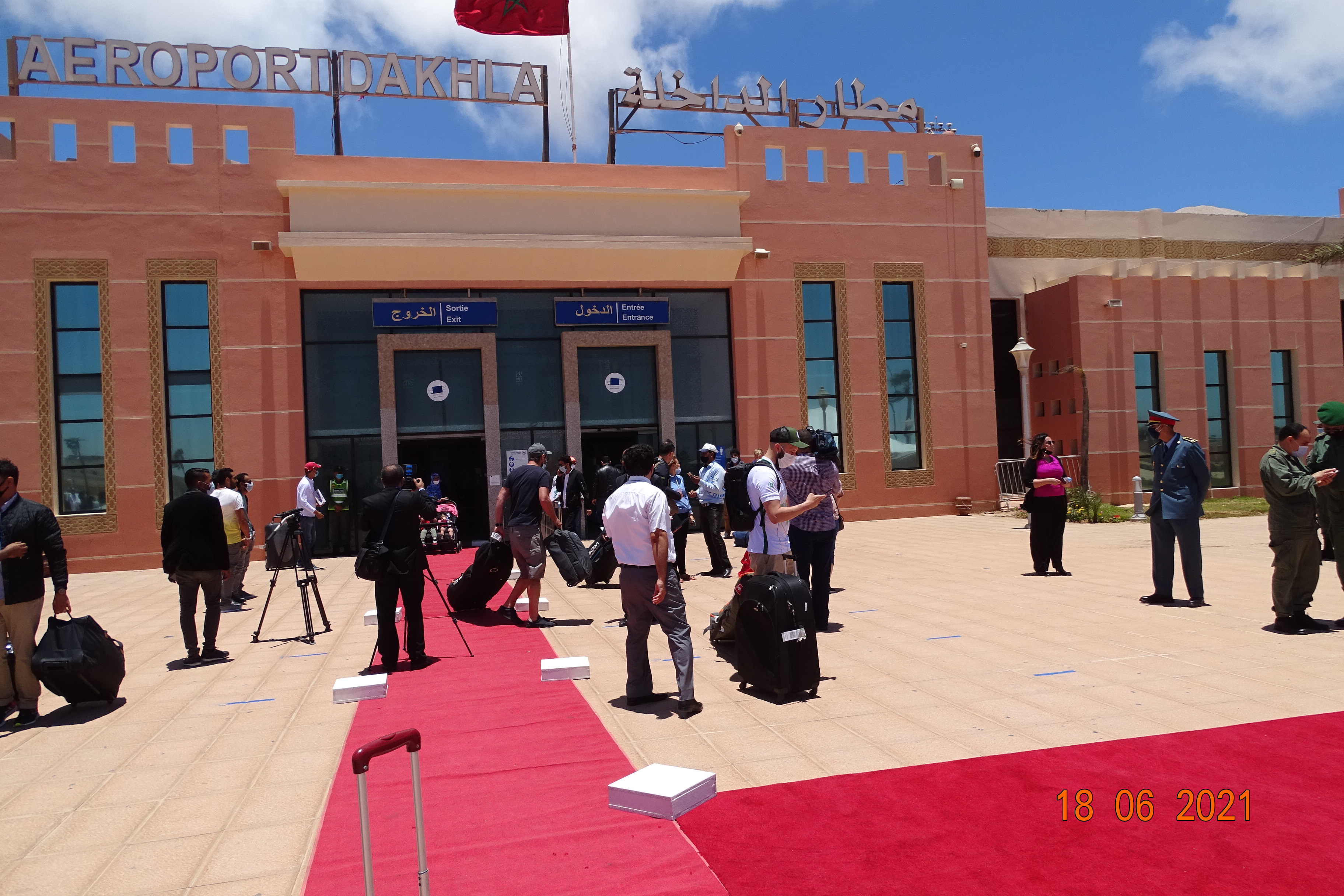 En images : Arrivée du premier vol de Royal Air Maroc, reliant Paris à Dakhla