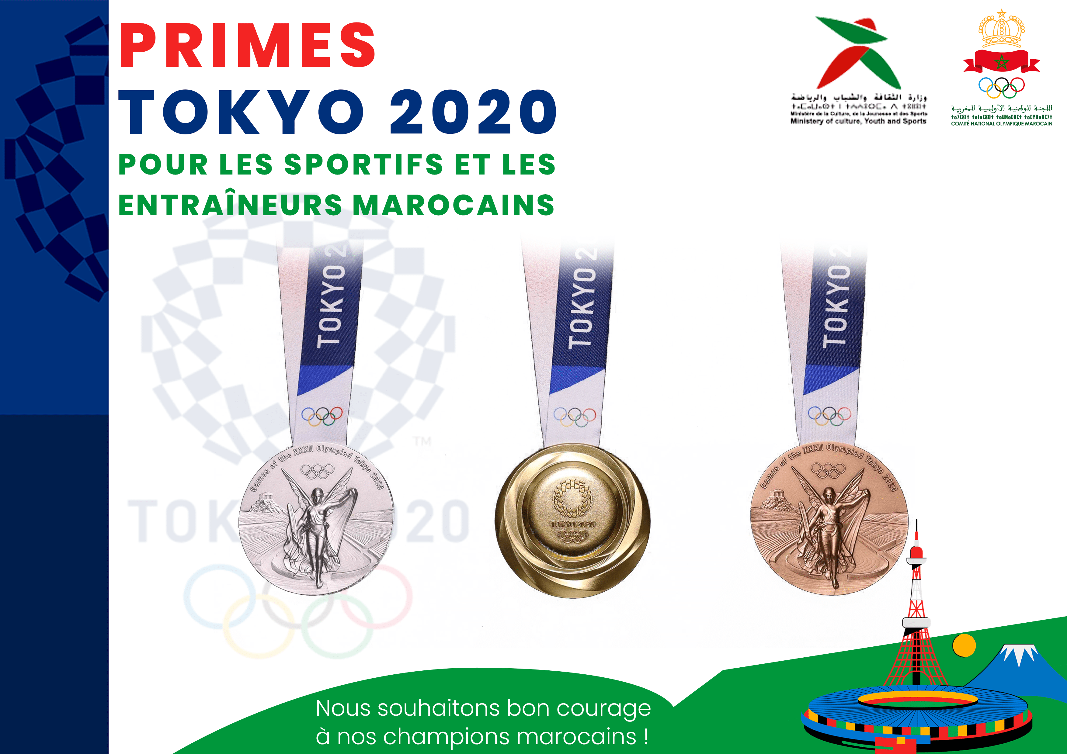 JO de Tokyo 2020 : Chaque médaillé d’or marocain aura droit à 2 millions de DH