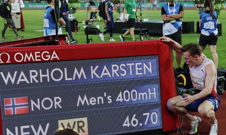  Le Norvégien Warholm bat le record du monde du 400 m haies   