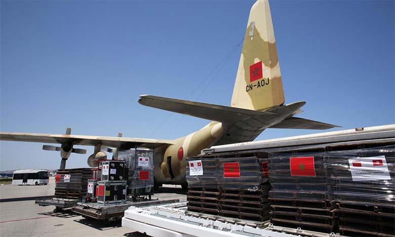 Arrivée à Tunis du premier lot de l’aide médicale d’urgence ordonnée par Sa Majesté le Roi Mohammed VI