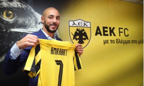Nordin Amrabat signe pour 2 ans  à l’AEK Athènes et découvre  un sixième championnat