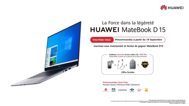HUAWEI lance le MateBook D15 au Maroc