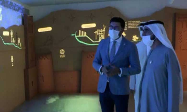 Cheikh Mohammed Bin Rashid Al Maktoum visite le Pavillon du Maroc