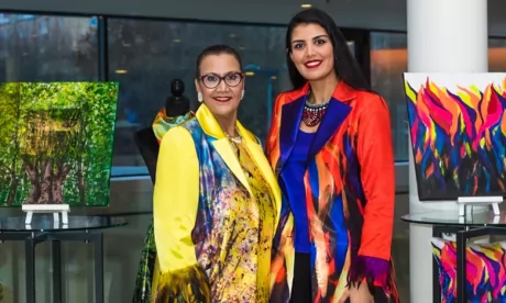 Quand les œuvres de Fatima El Hajjaji rentrent  dans l’univers de la mode