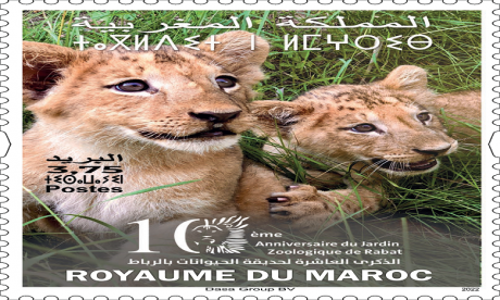 Barid Al-Maghrib: Emission d'un timbre-poste pour célébrer le Jardin Zoologique de Rabat