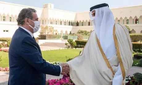 Haute commission mixte : l'Emir de l'Etat du Qatar reçoit Aziz Akhannouch