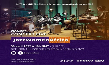 Le "Jazz Women Africa" diffusée en ligne le 30 avril 2022