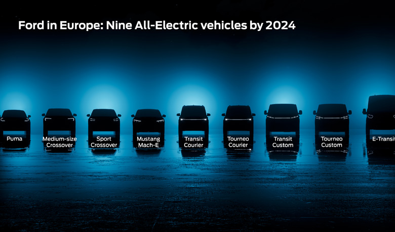 Ford présente sept nouveaux modèles électriques à l’horizon 2024  